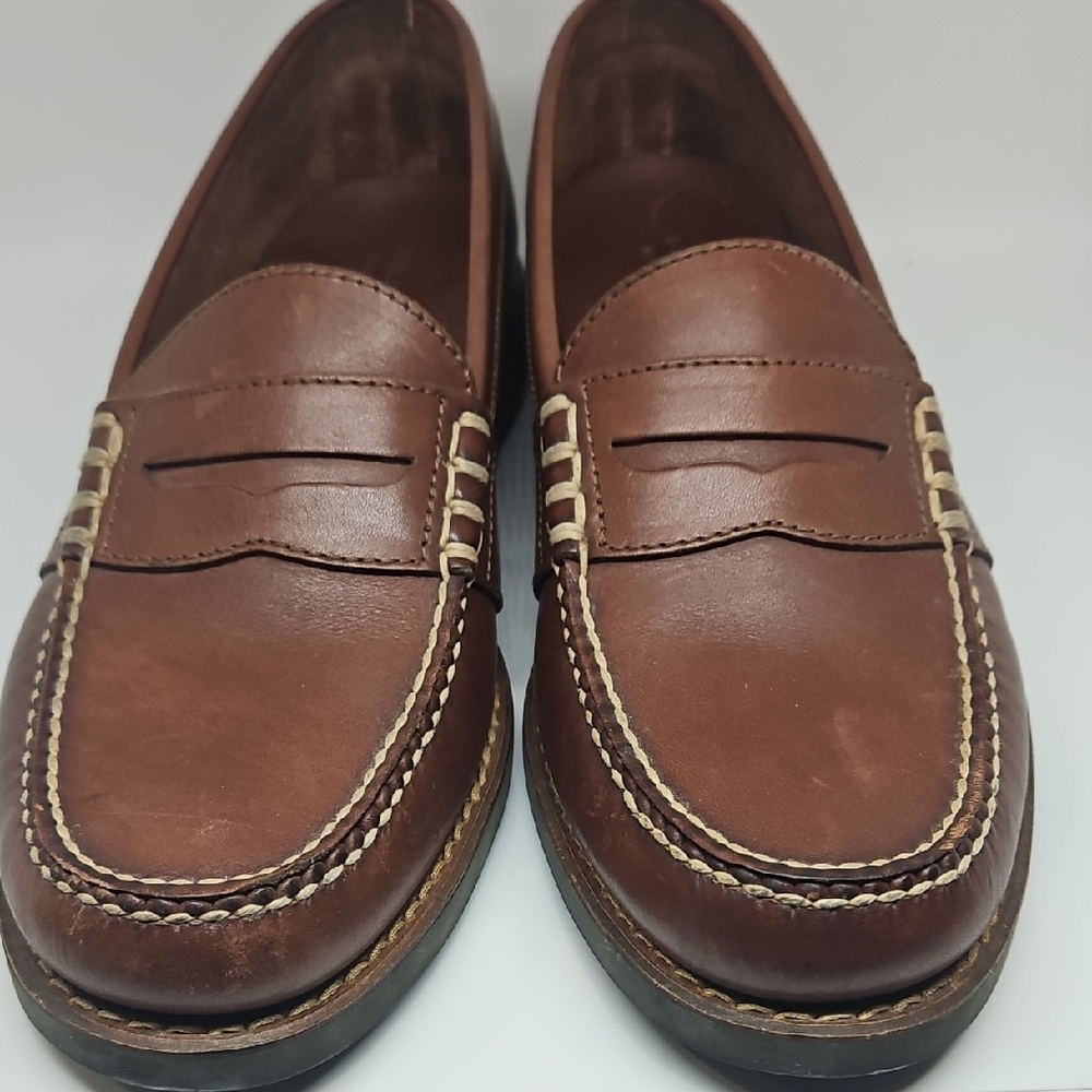 Polo by Ralph Lauren Brown Leather Slip-On Loafers V Good 10D - Picture 2 of 6